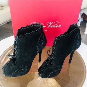 Roger Vivier peep toe booties